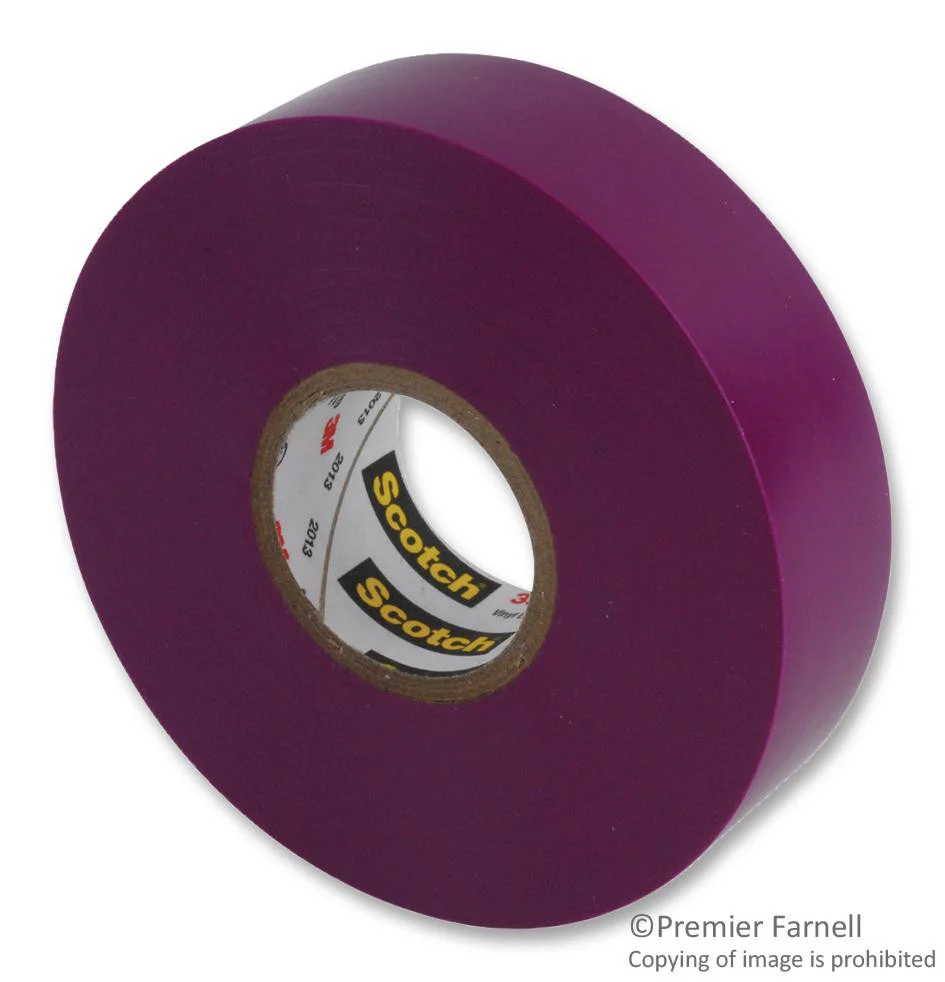 3M 35 VIOLET (3/4"X66FT) TAPE, INSULATION, PVC VIOLET 0.75INX66FT