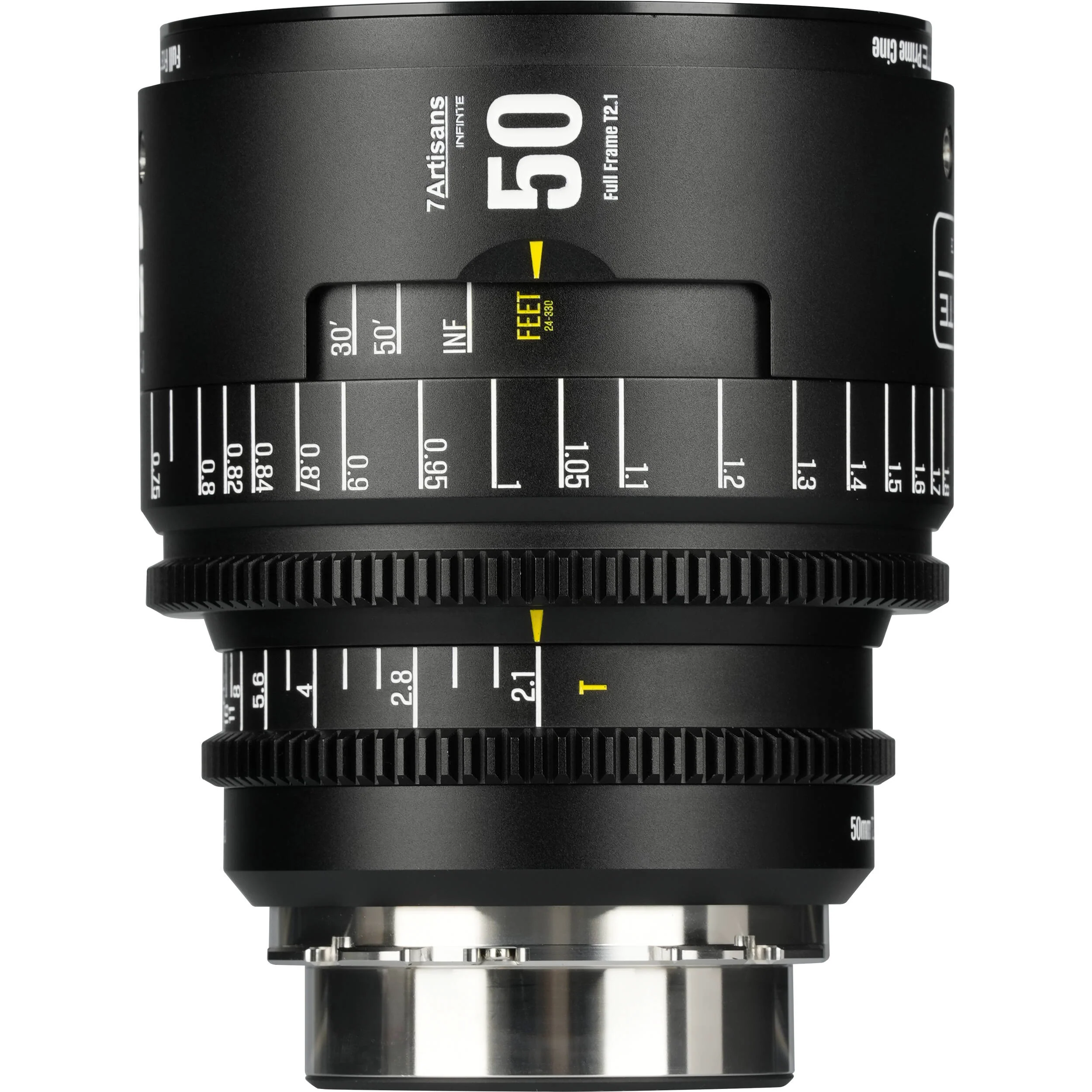 7Artisans INFINTE 50mm T2.1 Cine Lens (Canon EF, Black)