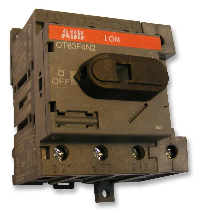 ABB OT80F4N2 Switch Disconnector 4 Pole 750 V 80 A IP20 Screw DIN Rail Mount