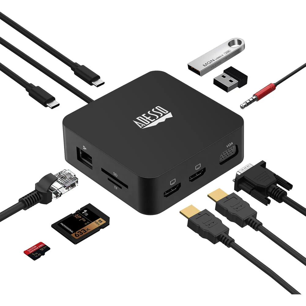 Adesso 11-in-1 USB-C Multi-Port Docking Station - Image 4