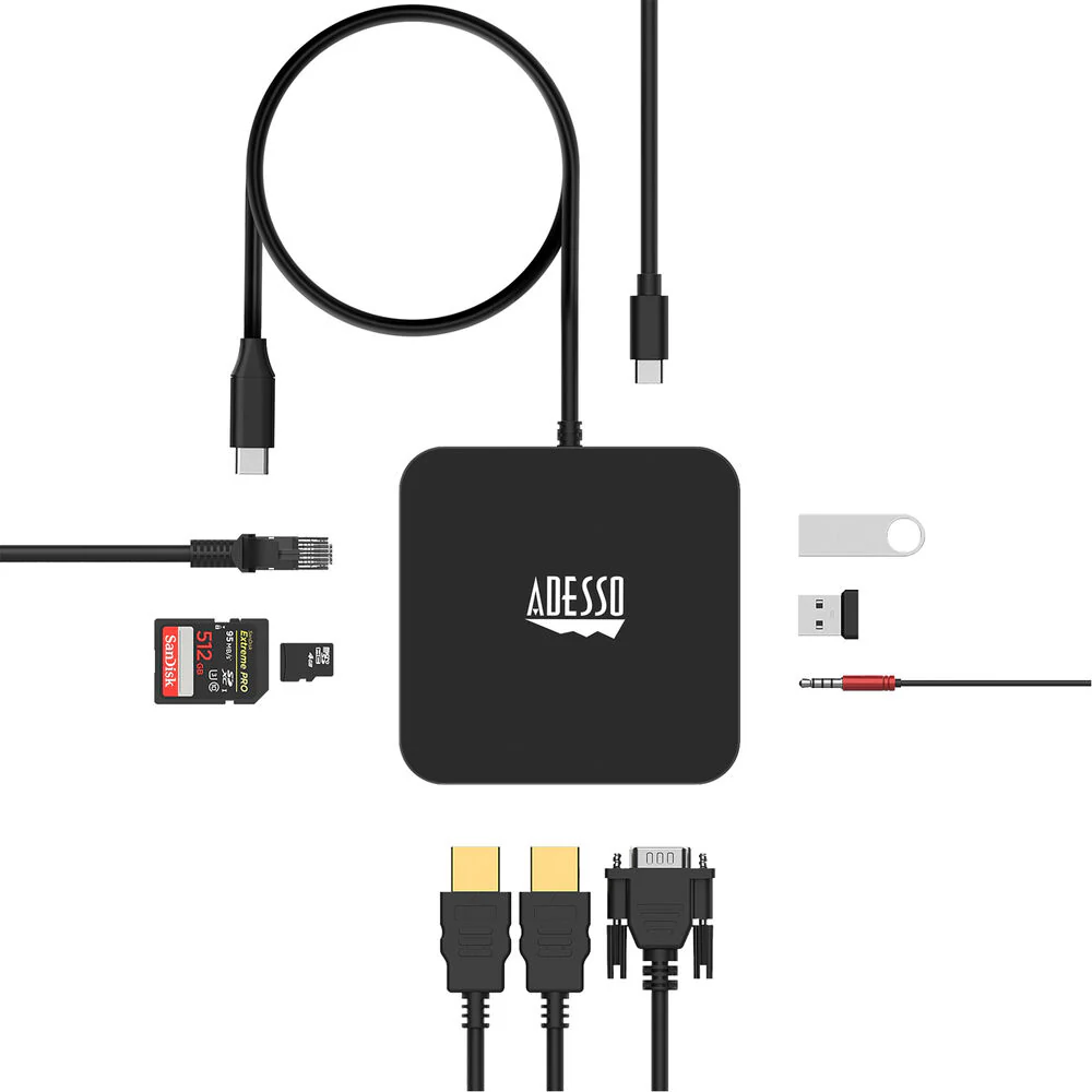 Adesso 11-in-1 USB-C Multi-Port Docking Station - Image 5