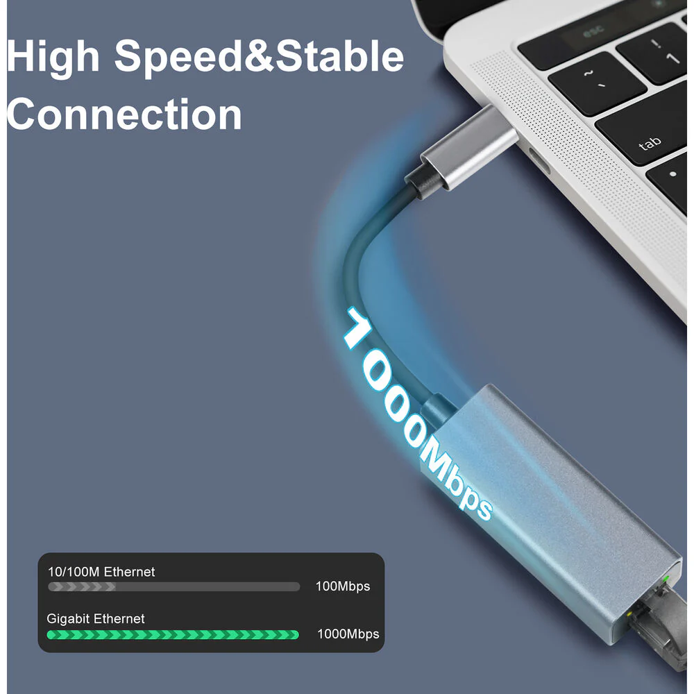 Adesso USB-C to Ethernet Network Adapter - Image 3
