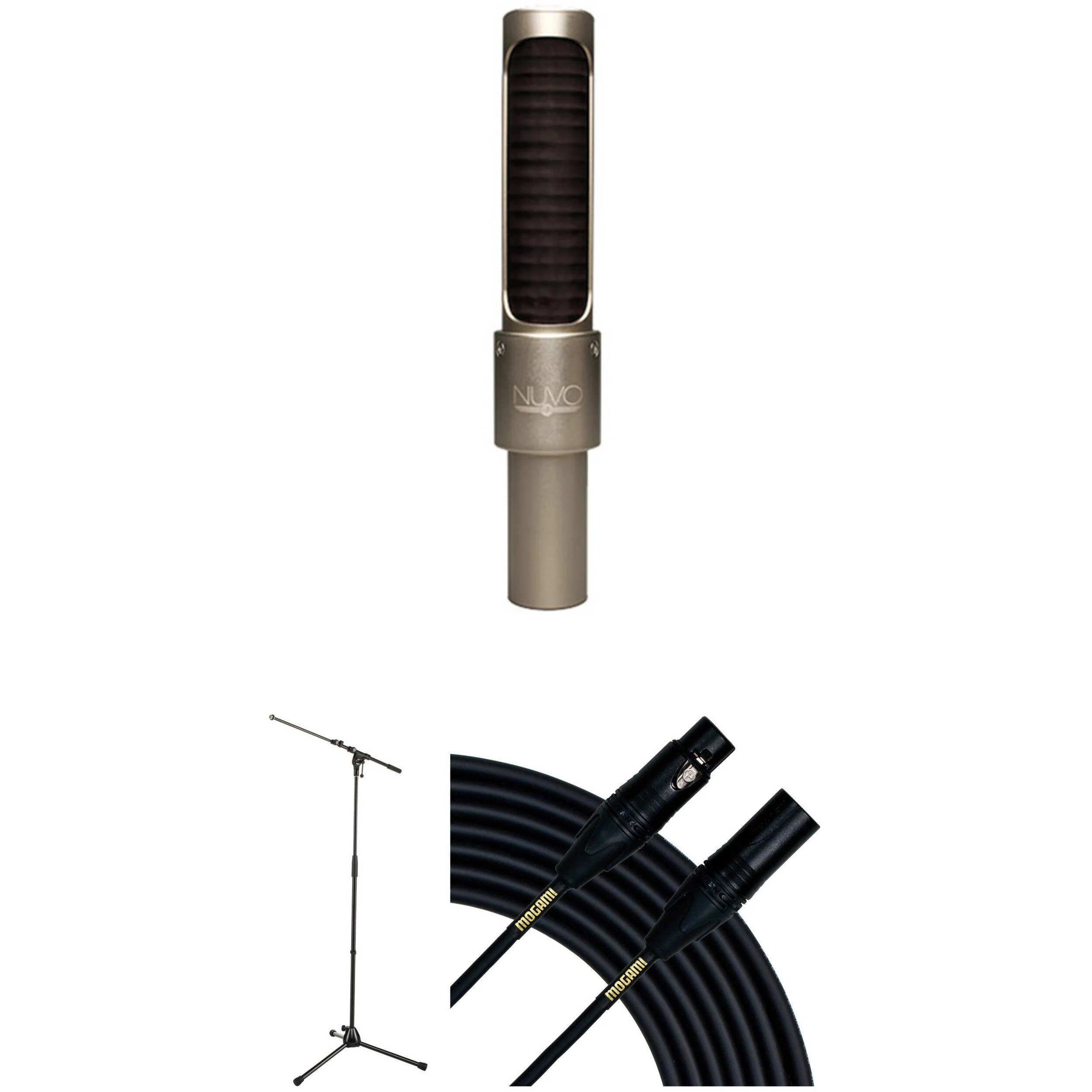 AEA Ribbon Mics NUVO N22 Near-Field Phantom-Powered Ribbon Microphone Kit with Stand and Cable