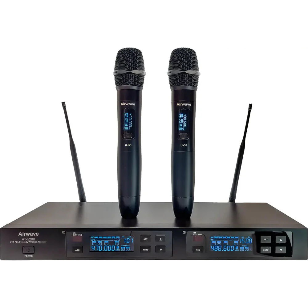 Airwave Technologies AT-5210 2-Person Digital Wireless Handheld Microphone System (A: 470 to 489 MHz)