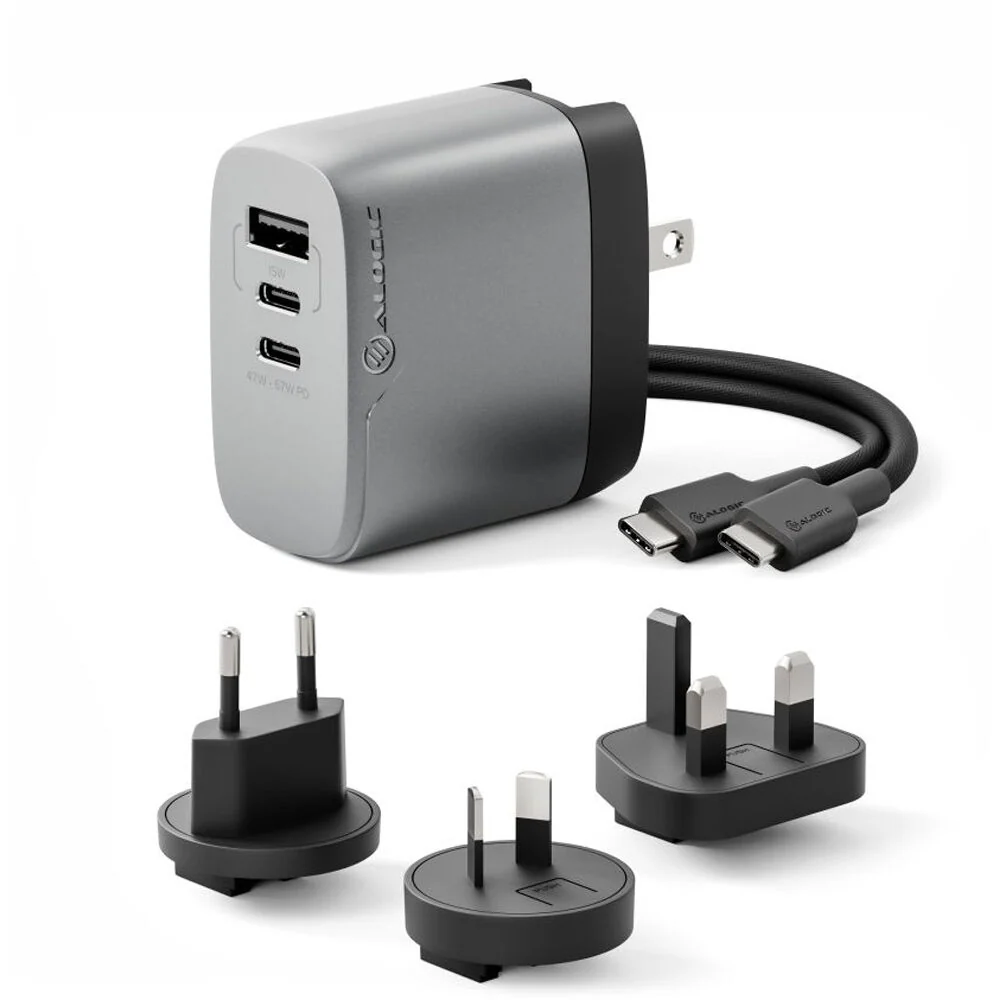 ALOGIC Rapid Power 3-Port 67W Multi-Country GaN Charger - Image 2