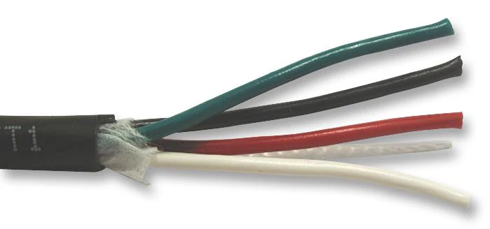 ALPHA WIRE 25002 BK005 Multicore Cable, Xtra Guard® 2, Unscreened, 2 Core, 22 AWG, 0.35 mm², 100 ft, 30.5 m