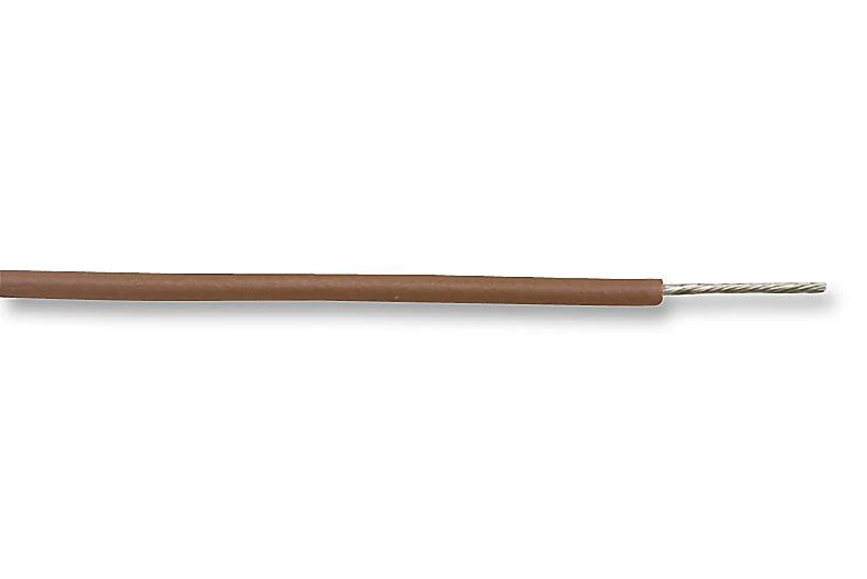 ALPHA WIRE 3250 BR001 Wire, Stranded, Hook Up, UL1061, PVC, Brown, 24 AWG, 0.229 mm², 1000 ft, 305 m