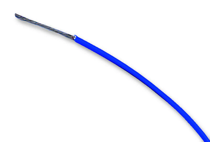 ALPHA WIRE 5851 BL005 Wire, Hook Up, UL1213, PTFE, Blue, 30 AWG, 0.057 mm², 100 ft, 30.5 m