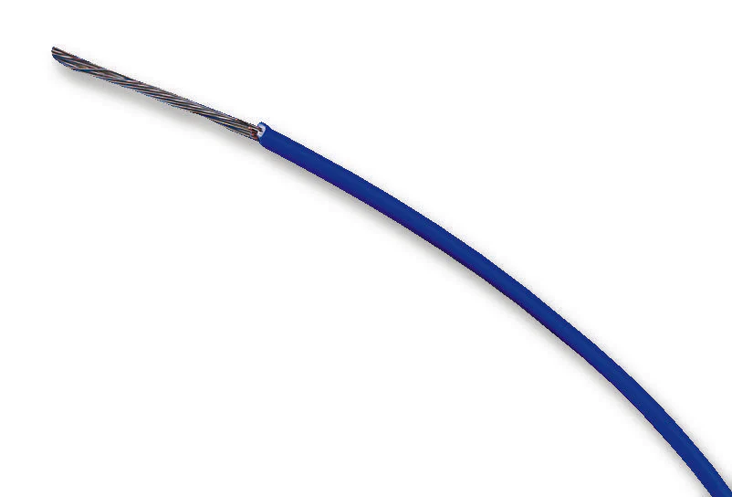 Alpha Wire 7053 BL005 Stranded Hook Up UL1429 MIL-W-16878E PVC Blue 26 AWG 0.142 mm² 100 ft 30.5 m