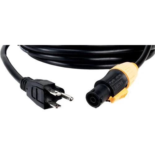American DJ IP65 Power Link to Edison 3-Prong Power Cable, 10' - Image 2