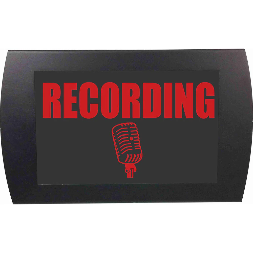 American Recorder RECORDING Indicator Sign with LEDs (Red)