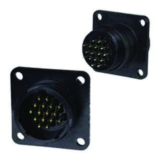 AMP - TE CONNECTIVITY 206552-1 CIRCULAR CONNECTOR RECEPTACLE SIZE 17, 16 POSITION, PANEL