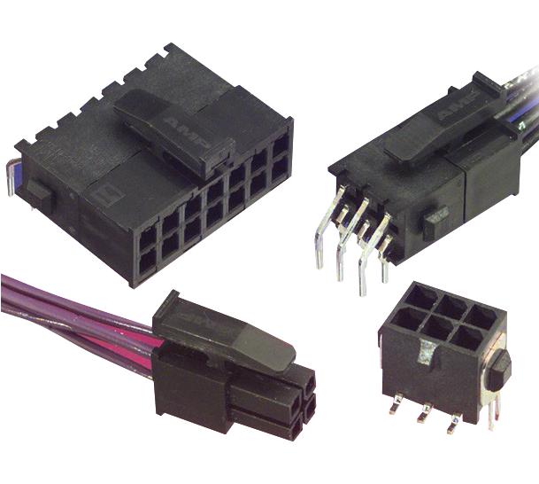 AMP - TE Connectivity 4-794618-4 Rectangular Connector Micro MATE-N-LOK 14 Contacts Header 3 mm Through Hole 2 Row