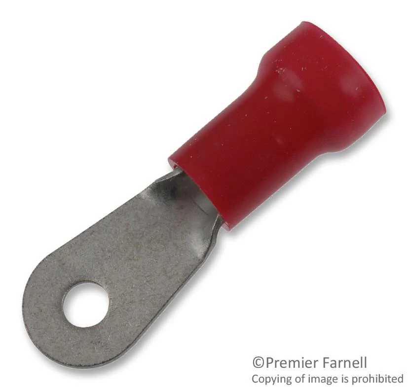 AMP - TE Connectivity 52041 Terminal Ring Tongue #8 8AWG RED