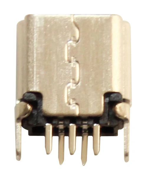 AMPHENOL COMMUNICATIONS SOLUTIONS UE25BE5510H USB Connector, Mini USB Type B, Receptacle, 5 Ways, Through Hole Mount, Vertical