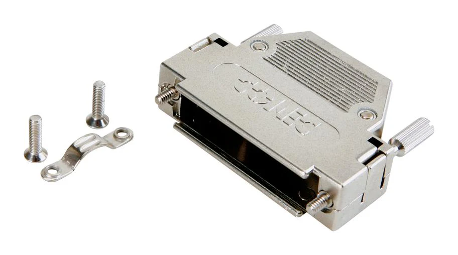 AMPHENOL CONEC 165X10929XE D Sub Backshell, 25Pos, DB, 180°, Metallised ABS (Acrylonitrile Butadiene Styrene) Body