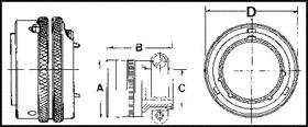 AMPHENOL INDUSTRIAL PT06E-14-5P(SR) CIRCULAR CONNECTOR PLUG, SIZE 14, 5 POSITION, CABLE