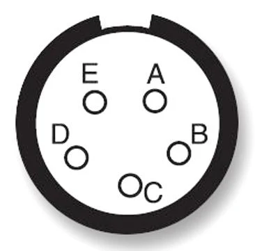 AMPHENOL LTD D38999/20WB5SA-LC Circular Connector, MIL-DTL-38999 Series III, D38999/20 Series, Wall Mount Receptacle, 5 Contacts - Image 2