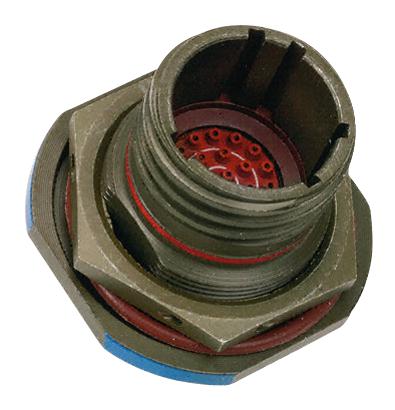 AMPHENOL LTD D38999/24WJ19PB-LC Circular Connector, MIL-DTL-38999 Series III, DS38999/24 Series, Jam Nut Receptacle, 19 Contacts
