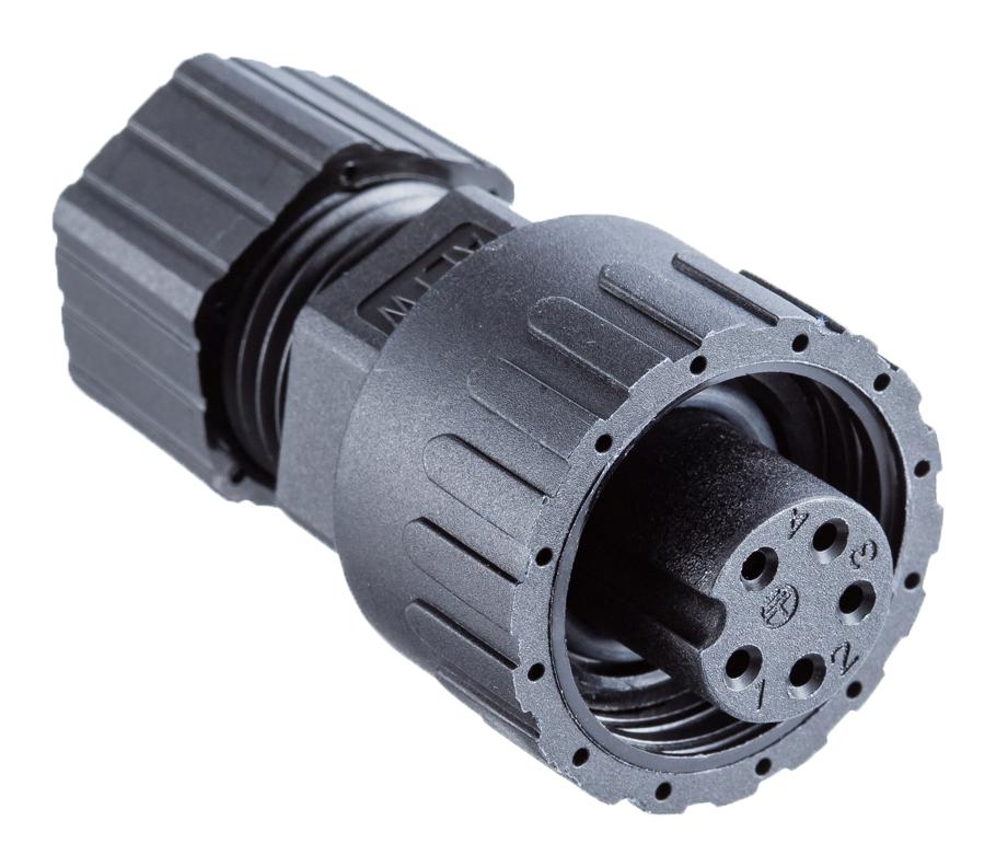 Amphenol LTW PWE-05BFFA-SL7001 Circular Conn Rcpt 5POS Cable