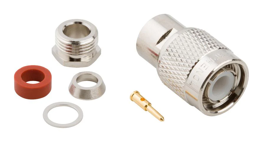 Amphenol RF 000-79875-RFX 000-79875-RFX / Coaxial Connector TNC Straight Plug Solder 50 ohm RG58 RG142A Brass