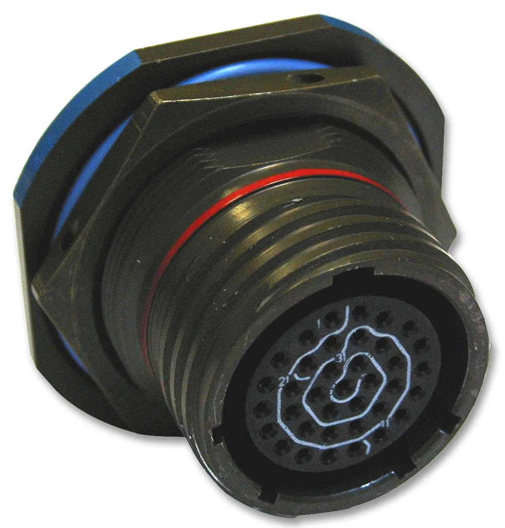 AMPHENOL SOCAPEX D38999/24FC8AN Circular Connector, MIL-DTL-38999 Series III, DS38999/24 Series, Jam Nut Receptacle, 8 Contacts