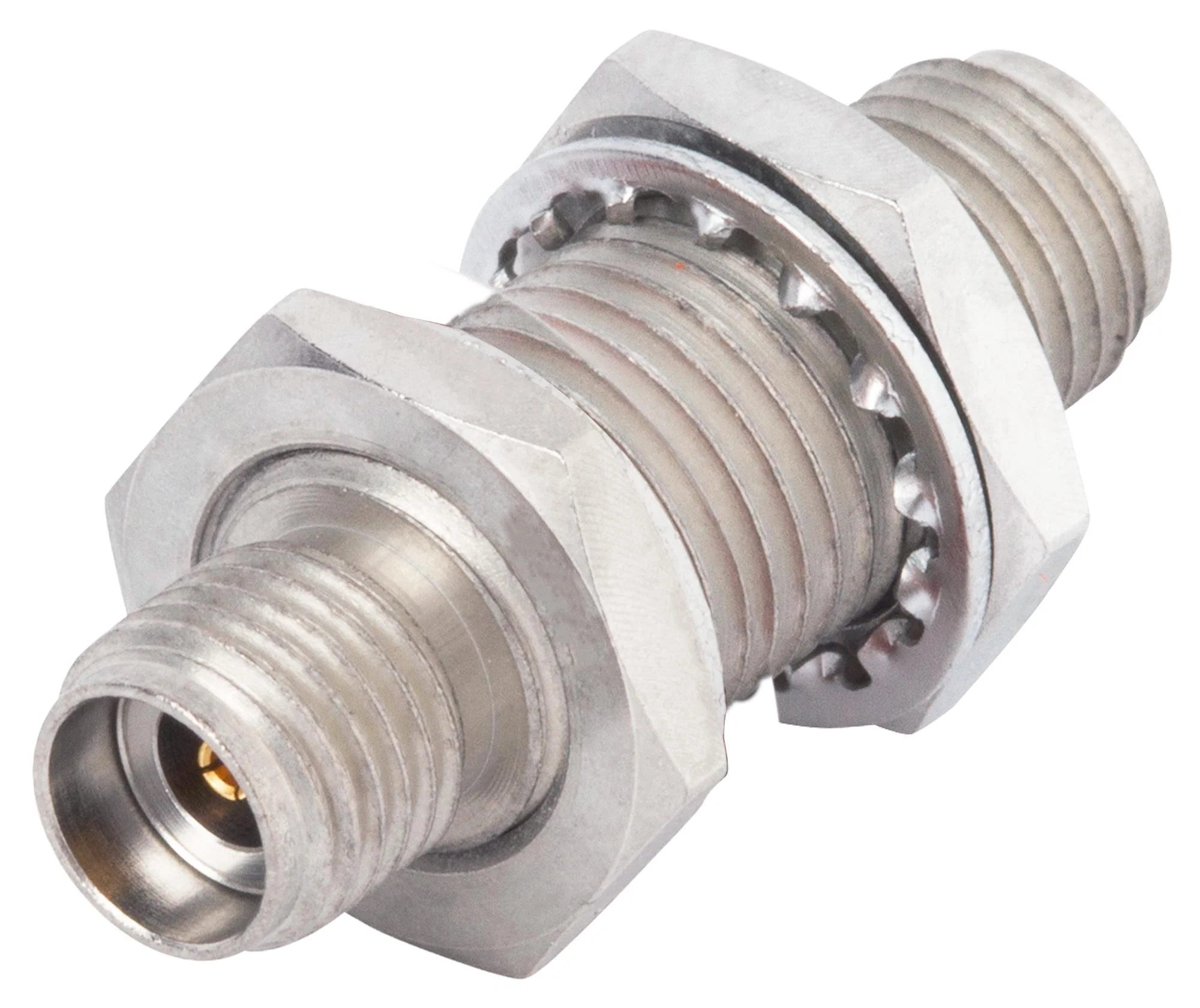 AMPHENOL SV MICROWAVE 1115-6045 RF / Coaxial Adapter, 2.92mm Coaxial, Jack, 2.92mm Coaxial, Jack, Straight Bulkhead Adapter