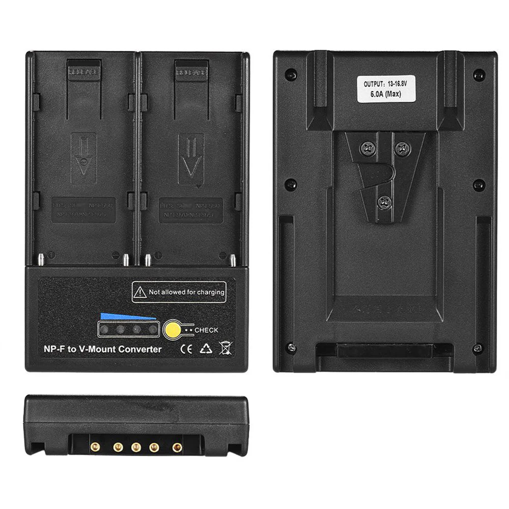 ANDYCINE Dual NP-F to V-Mount Adapter Plate with Power Gauge - Image 6