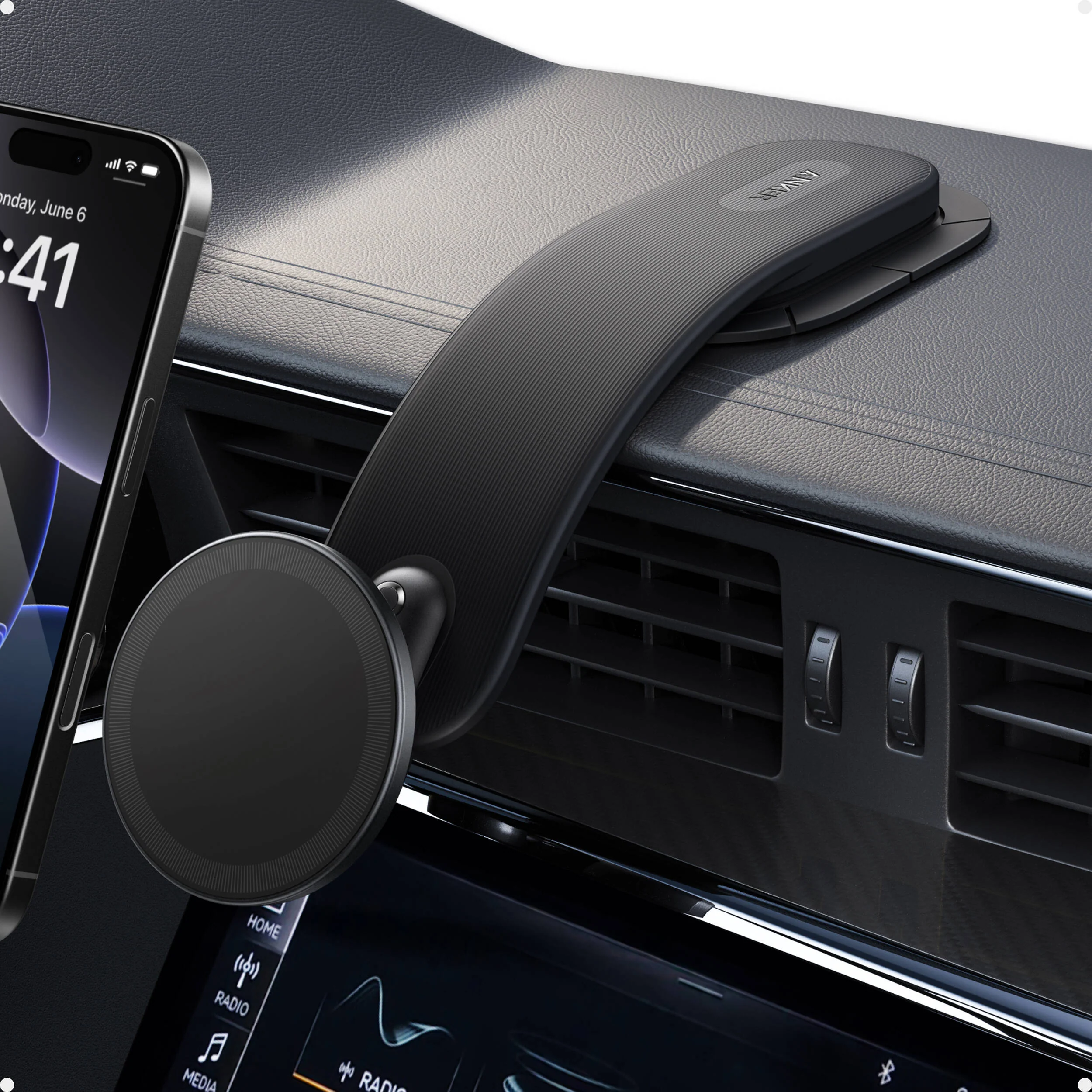 Anker Nano Car Mount with 60W 2-Port Car Charger - Image 5
