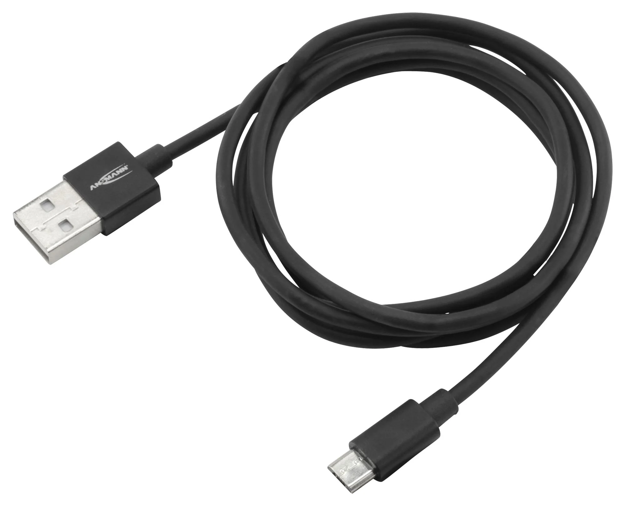 Ansmann 1700-0076 1700-0076 USB Cable Type A Plug to Micro B 1.2 m 3.9 ft Black - Image 2