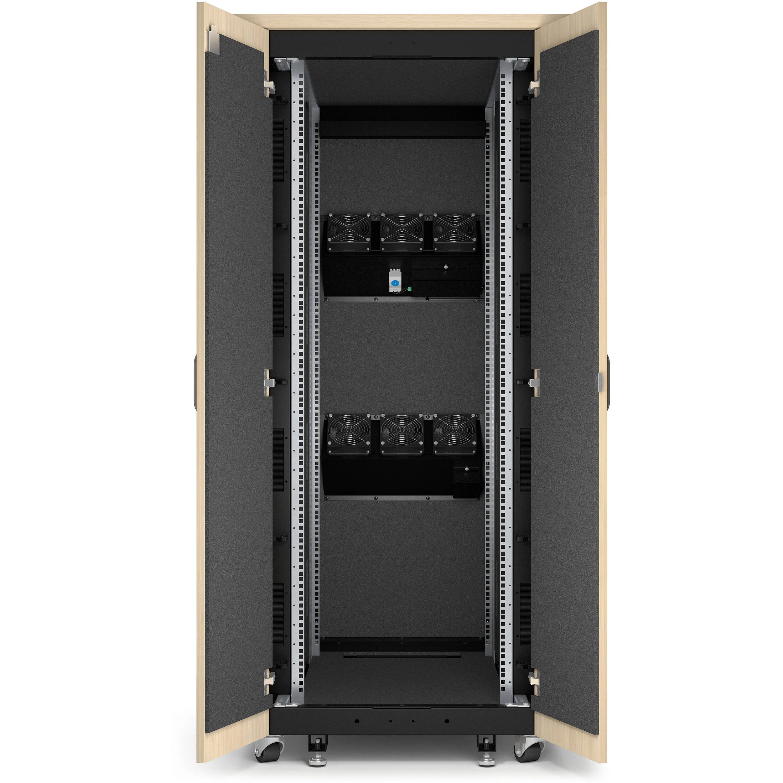 APC NetShelter Soundproof 32U Server Rack Enclosure (120V, Maple) - Image 5