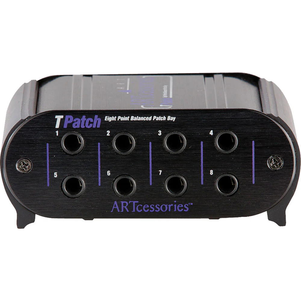 ART TPatch 8-Channel Balanced 1/4" TRS Patch Bay - Image 2