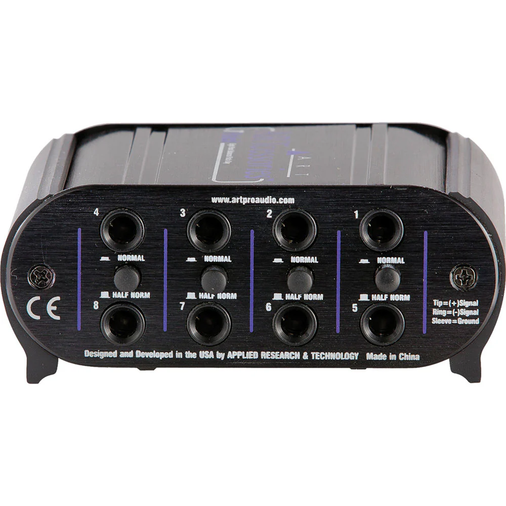 ART TPatch 8-Channel Balanced 1/4" TRS Patch Bay - Image 4