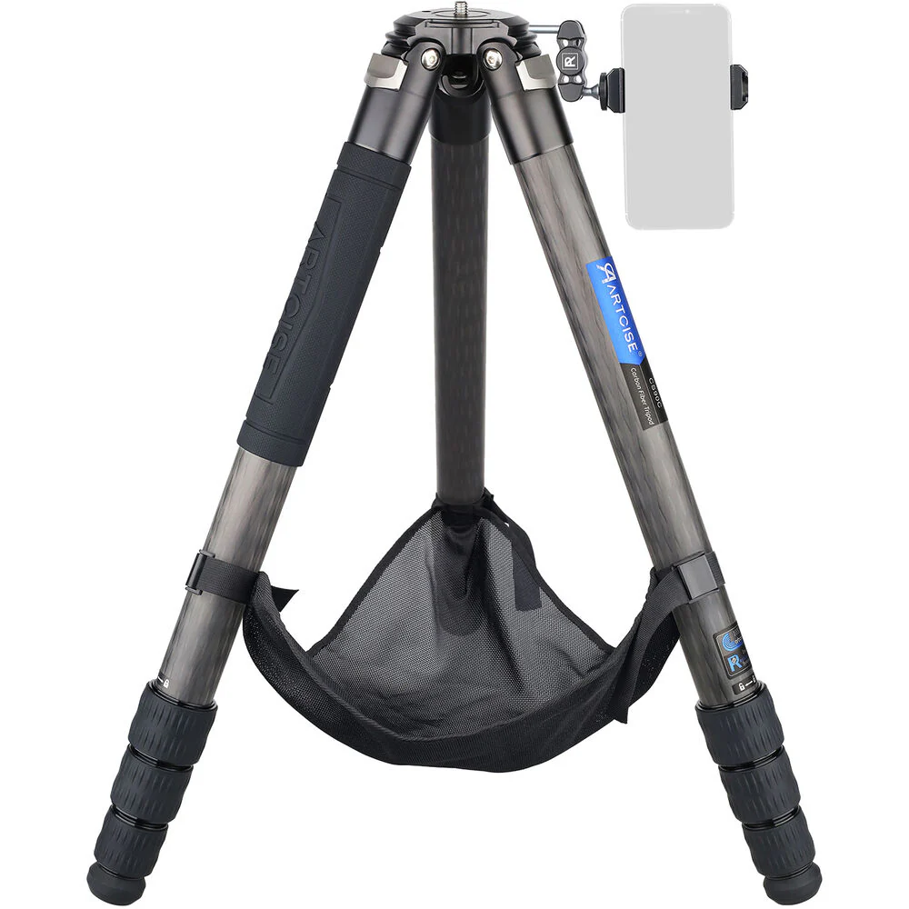 ARTCISE CS90C Carbon Fiber Tripod with Smartphone Holder (Black)