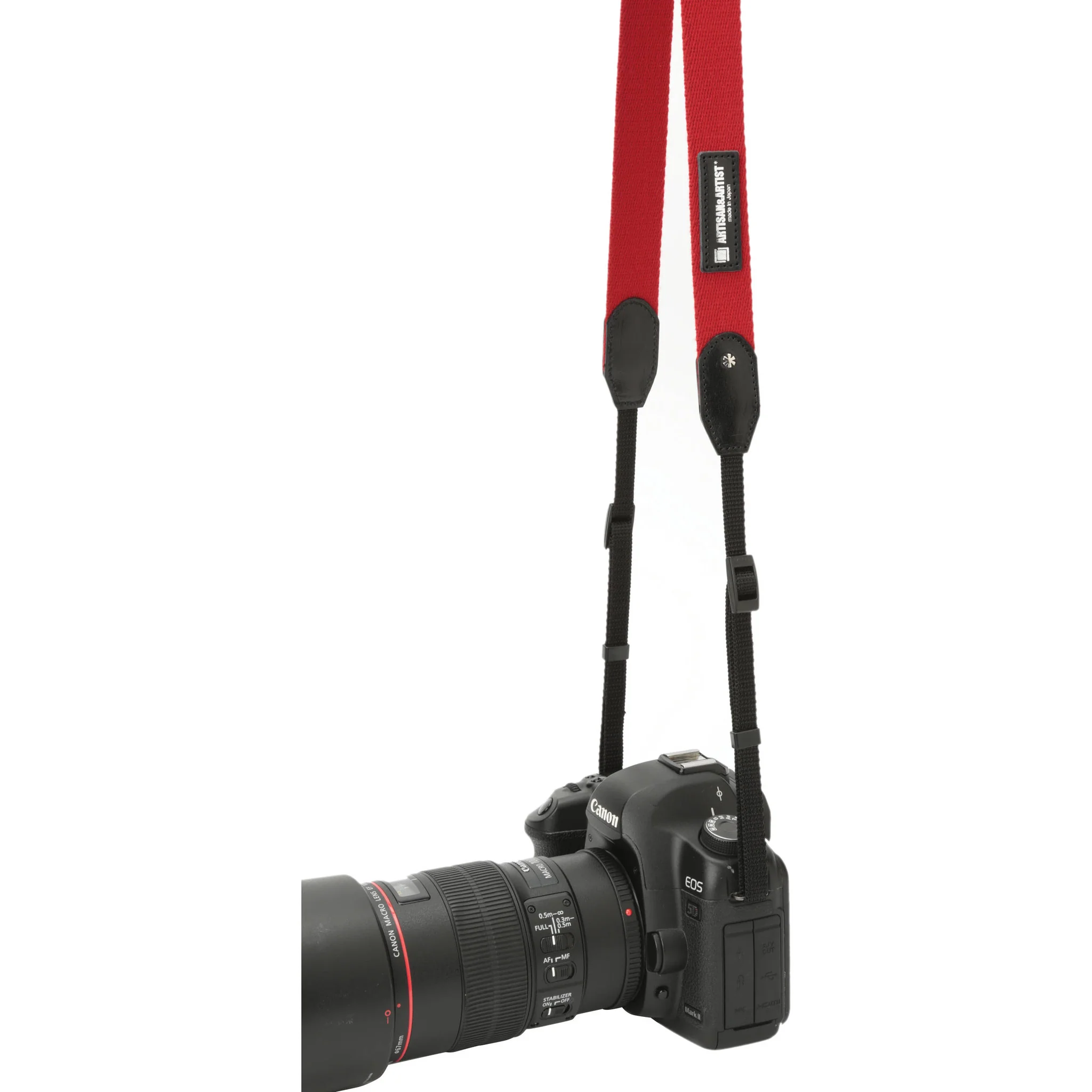 Artisan & Artist ACAM-110 Slim Tape Camera Strap (Red) - Image 4