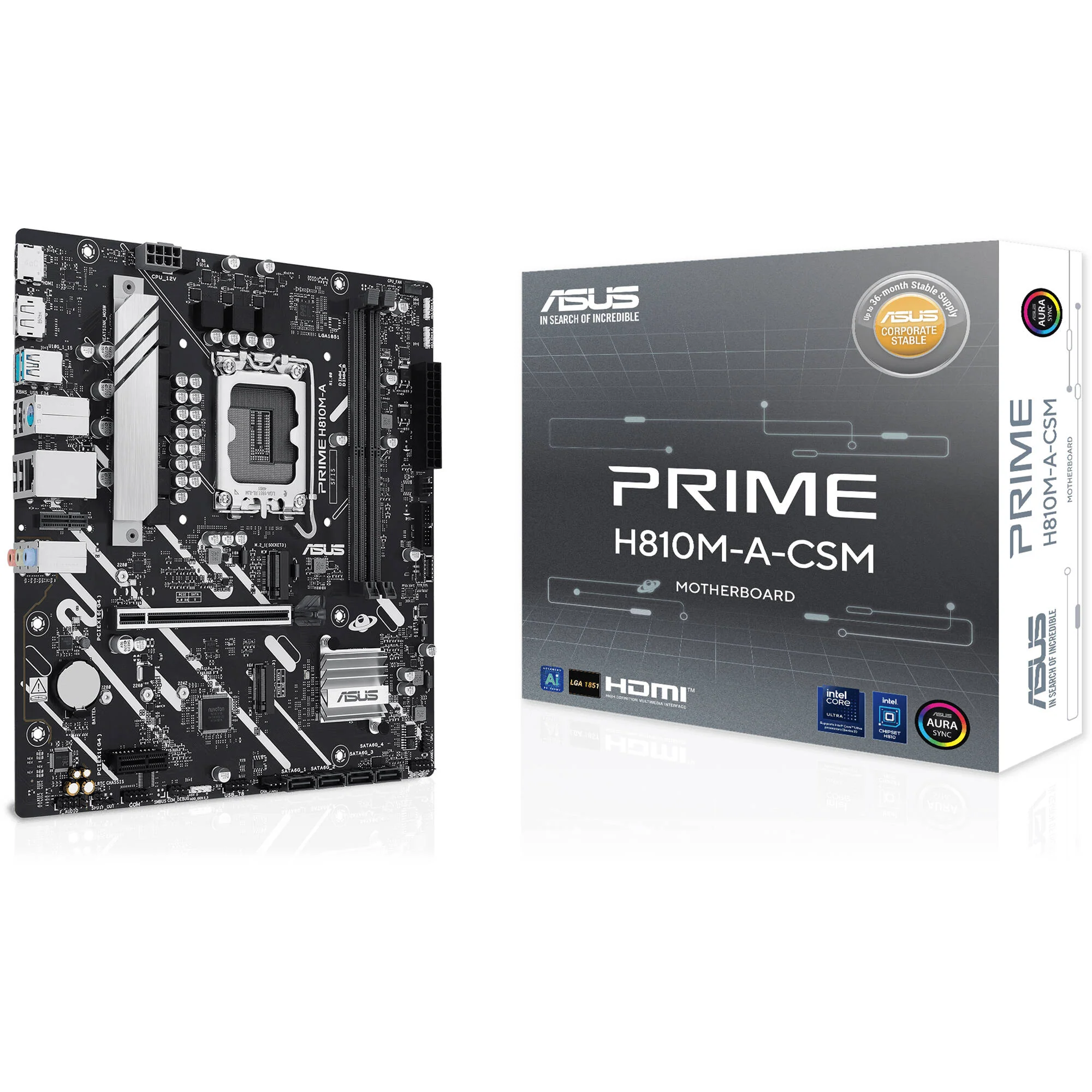 ASUS PRIME H810M-A-CSM LGA 1851 M-ATX Motherboard - Image 7