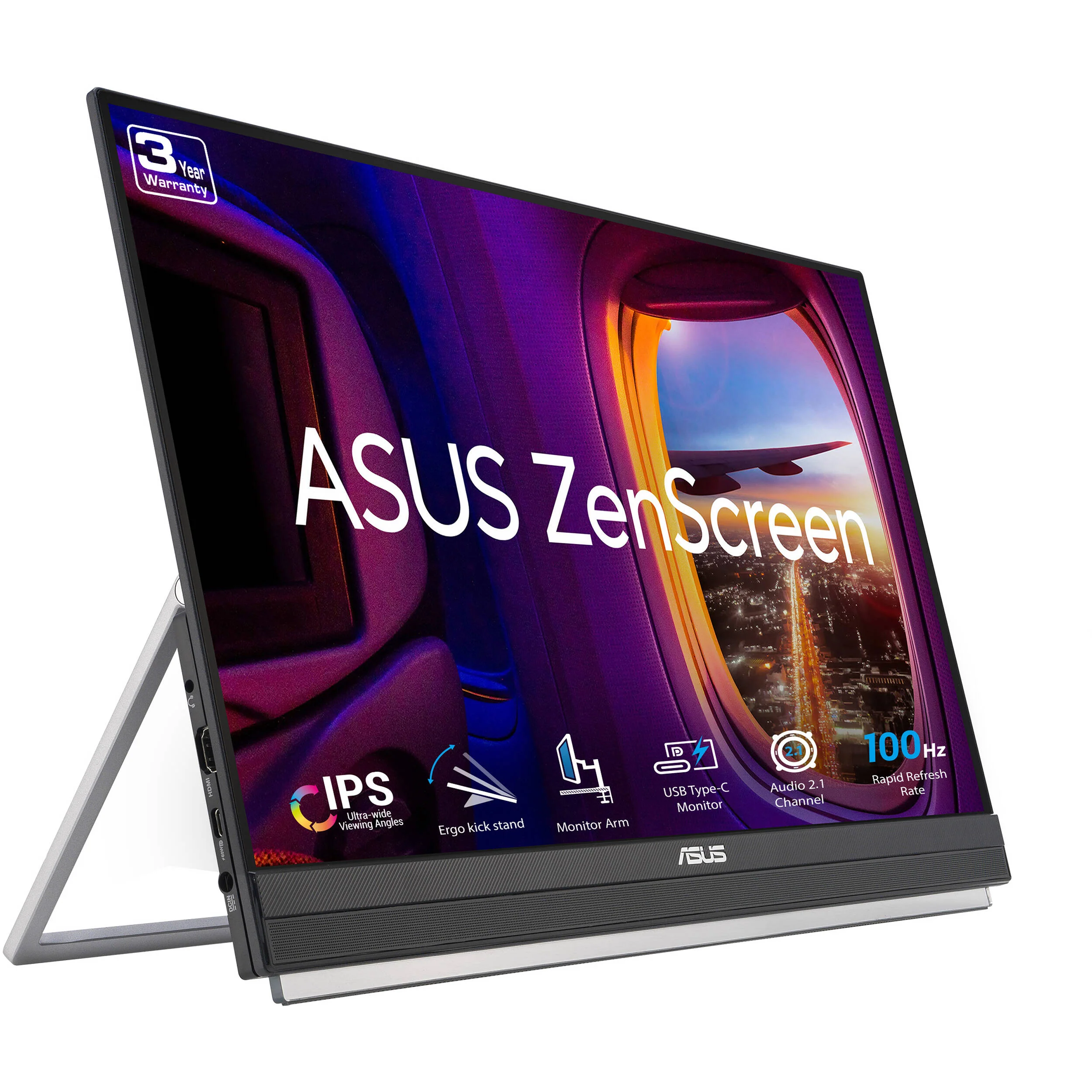 ASUS ZenScreen MB229CF 21.5" Full HD IPS Portable Monitor