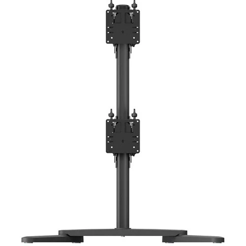 Atdec Freestanding Heavy-Duty Dual Vertical Monitor Mount (Black) - Image 2