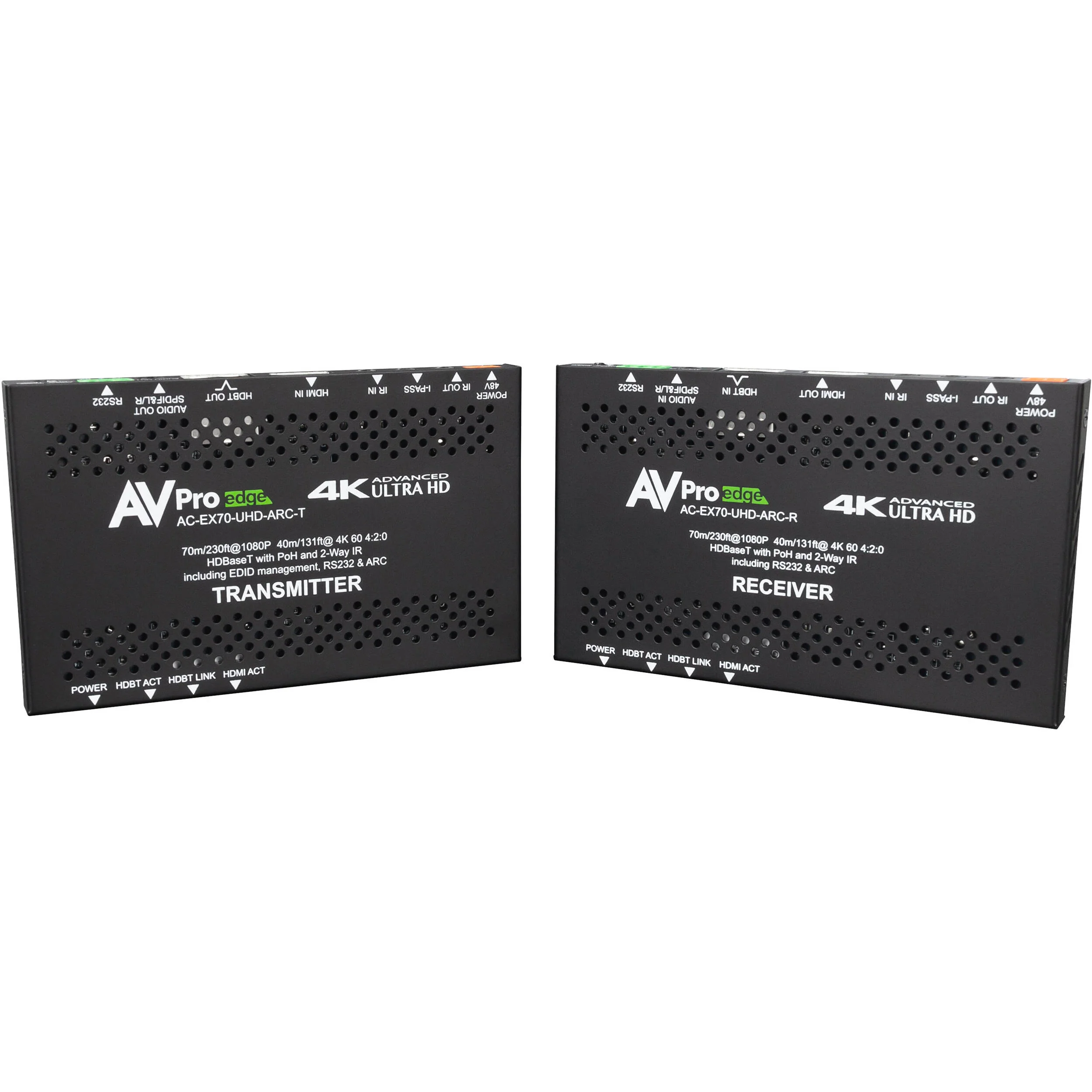 AVPro Edge Ultra-Slim 4K HDMI over HDBaseT Extender Set with Audio Return Channel (131') - Image 2