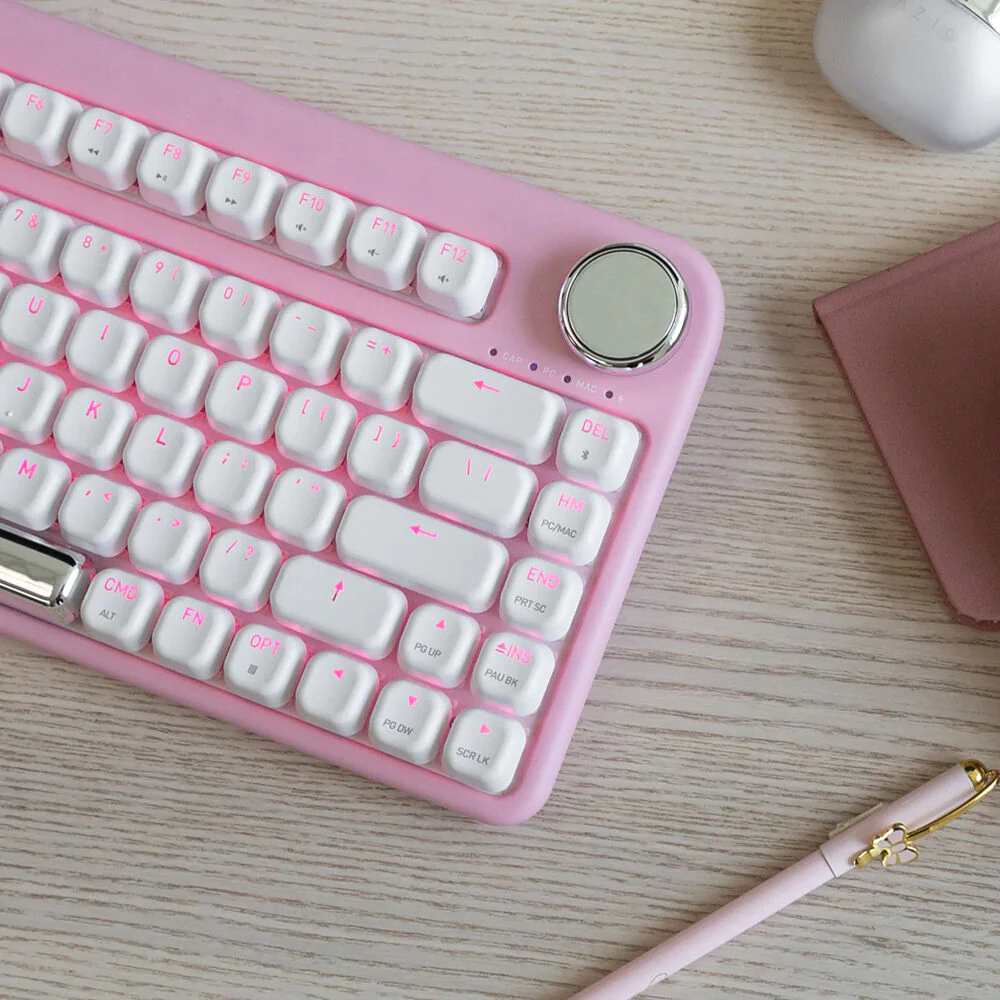 AZIO IZO Wireless Keyboard Series 2 (Pink Blossom) - Image 4