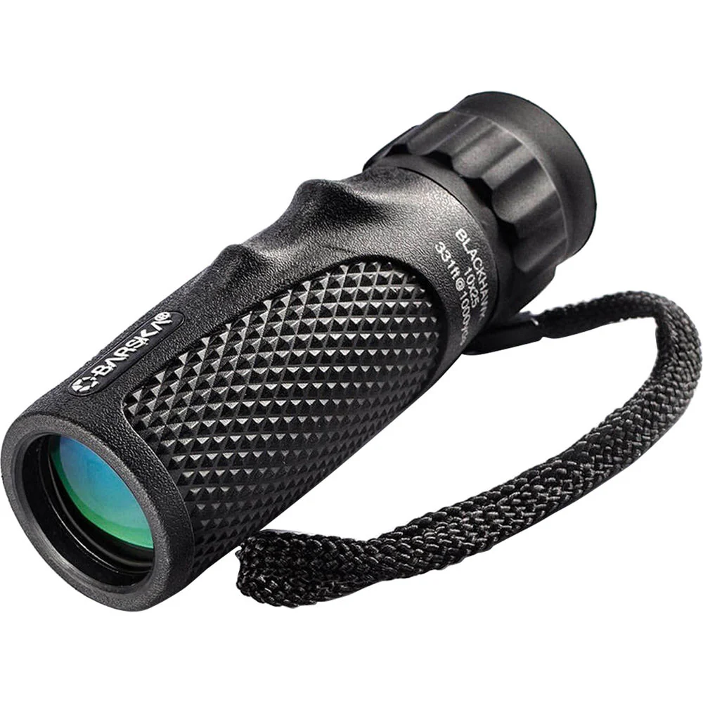 Barska 10x25 WP Blackhawk Monocular (Clamshell Packaging,&nbsp;Matte Black) - Image 3