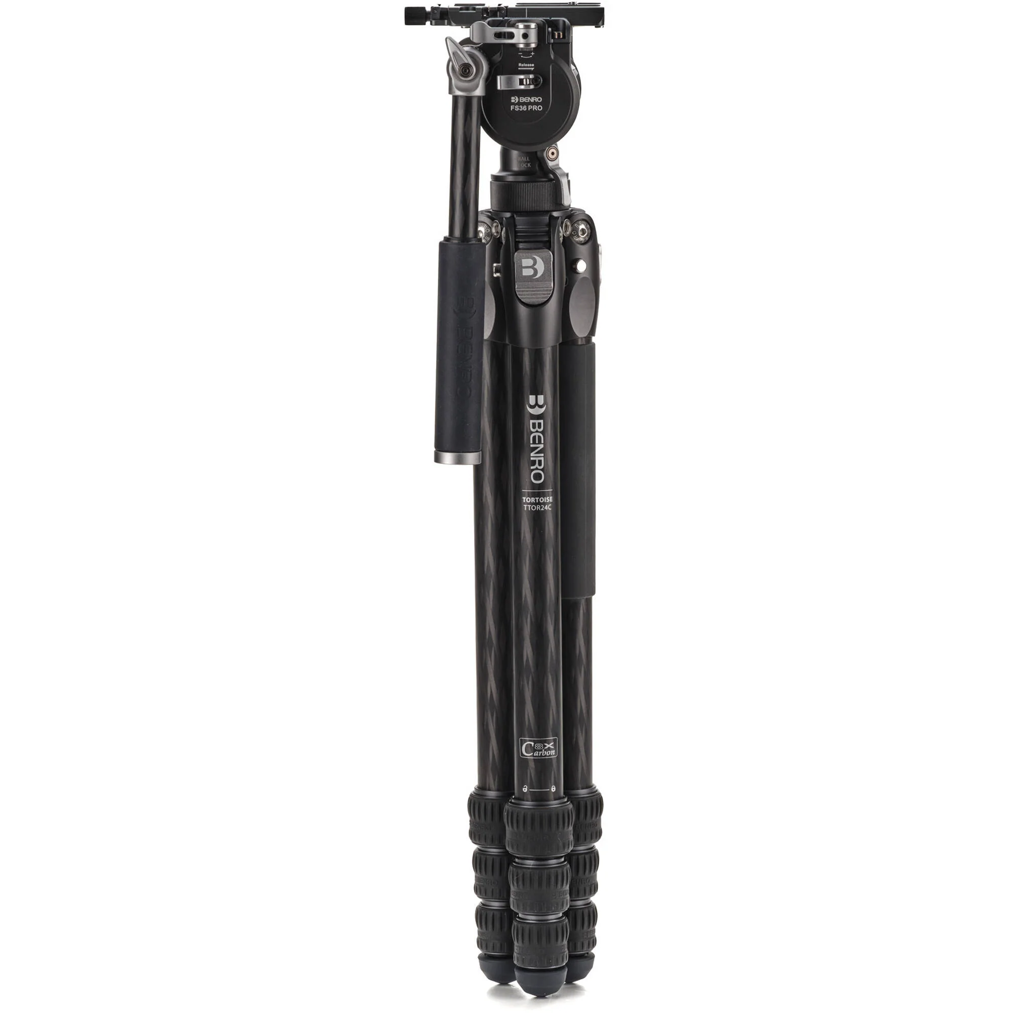Benro Tortoise 4-Section Tripod with FS36PRO Head (Carbon Fiber) - Image 3