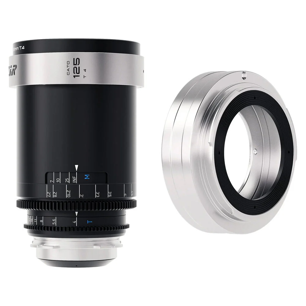 BLAZAR LENS CATO 125mm T2.0 Full Frame 2x Anamorphic Lens and Adapter Bundle (ARRI PL/Canon EF)