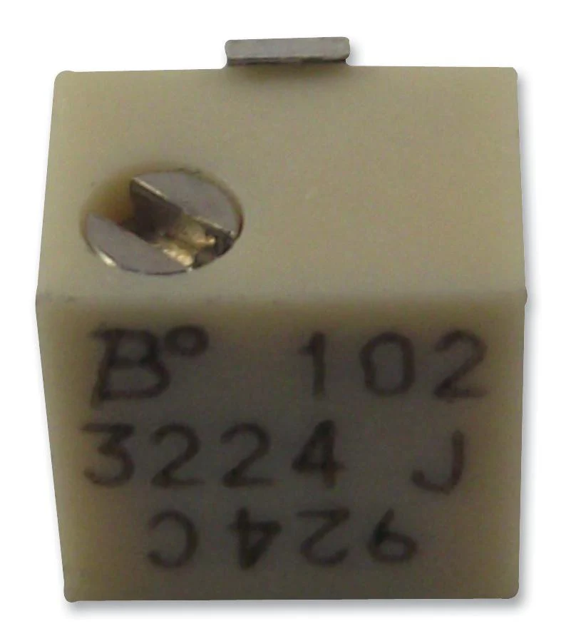 BOURNS 3224J-1-204E Trimmer Potentiometer, 200 kohm, 250 mW, ± 10%, Trimpot 3224 Series, 12 Turns, Surface Mount Device
