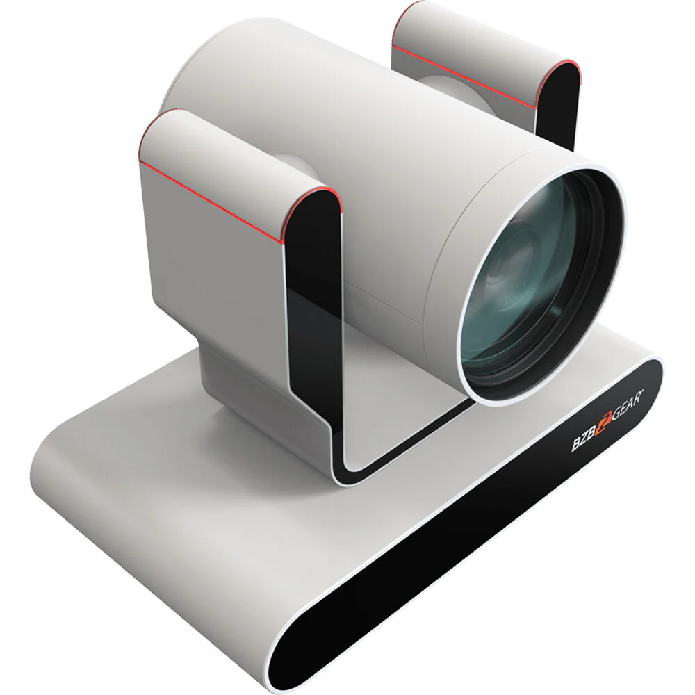 BZBGear Live Streaming 4K PTZ Camera with Tally Lights & 25x Optical Zoom (White) - Image 3