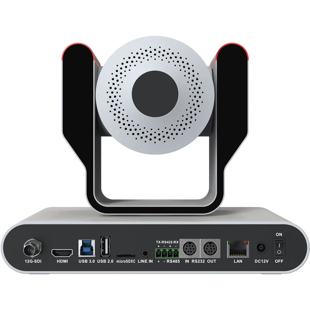 BZBGear Live Streaming 4K PTZ Camera with Tally Lights & 25x Optical Zoom (White) - Image 5