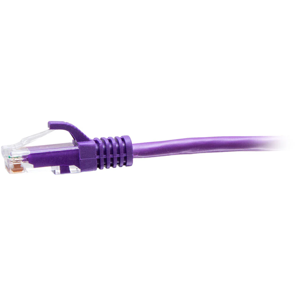 C2G Cat6a Snagless Unshielded (UTP) Slim Ethernet Network Patch Cable (25', Purple) - Image 2