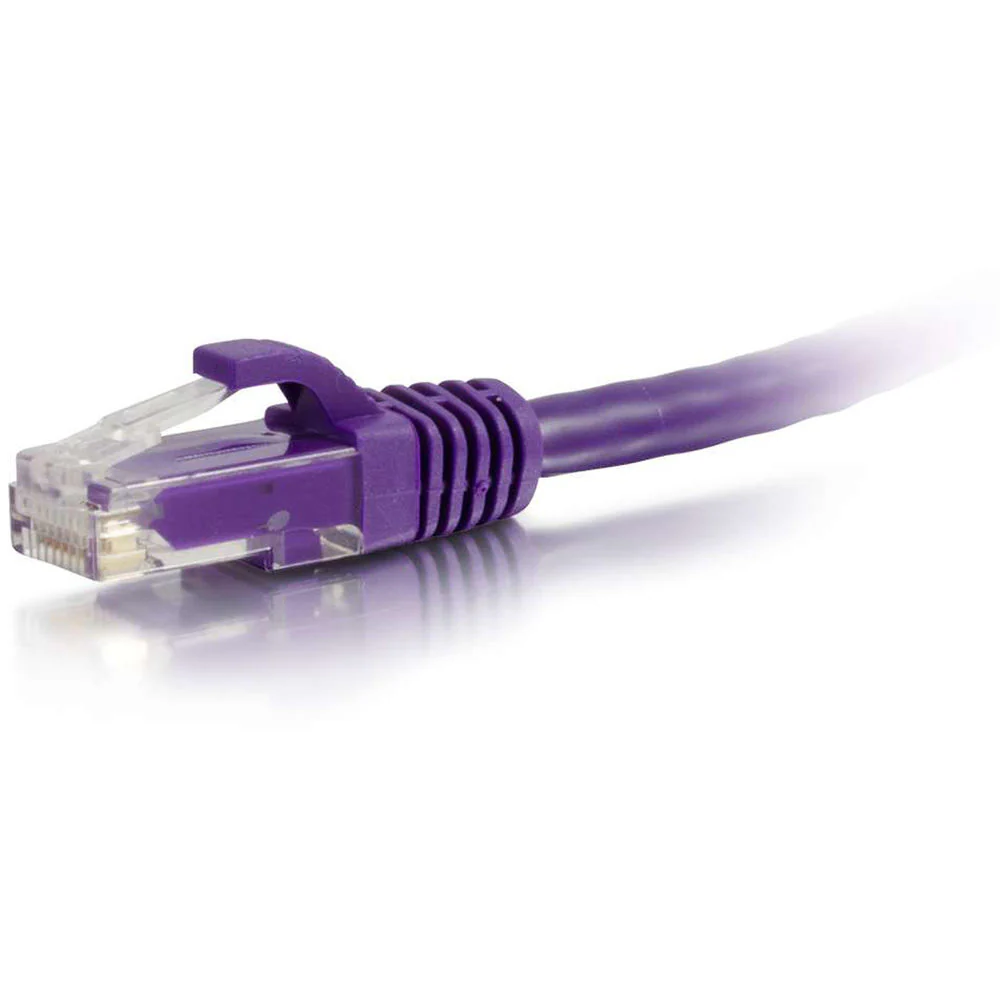 C2G RJ45 Male to RJ45 Male Cat 6 Snagless Patch Cable (20', Purple) - Image 2