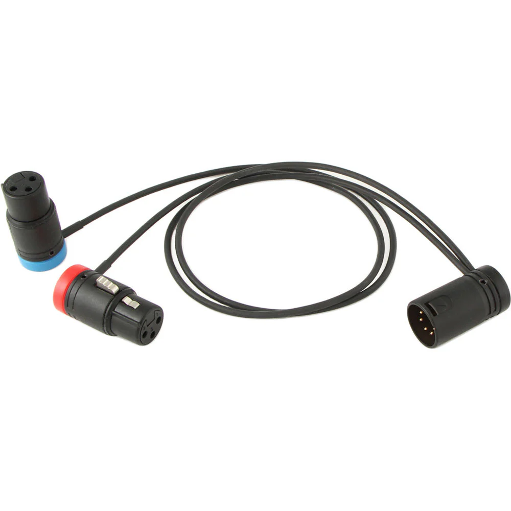 Cable Techniques Low-Profile Stereo Y Cable for Camera-Mounted Mics (18")