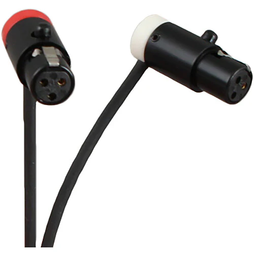Cable Techniques Low-Profile Straight TA3F to TA3M Mini XLR Cables (15", Pair) - Image 3